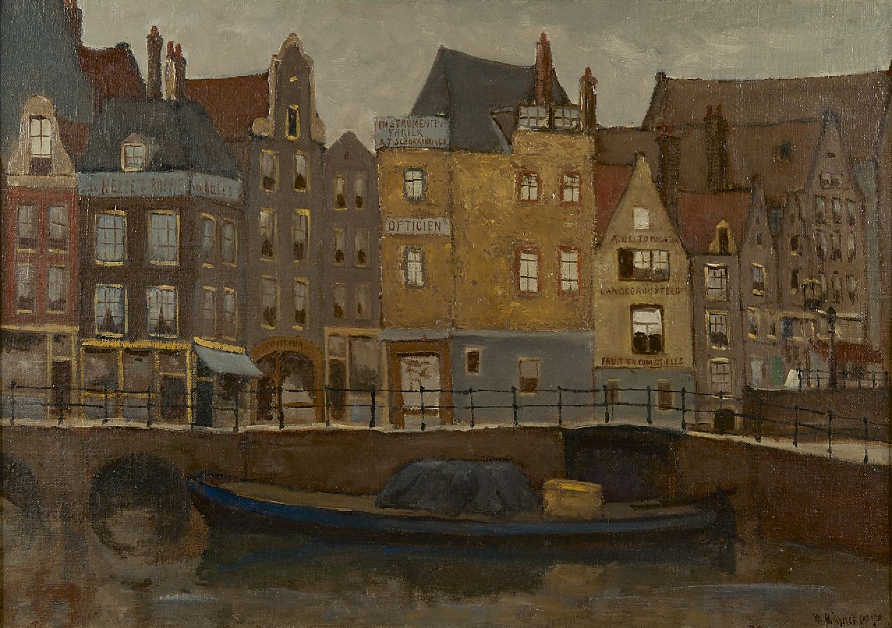 Mackenzie M.H.  | Marie Henri Mackenzie, The Grimnesse lock, Amsterdam, oil on canvas 49.9 x 70.3 cm, signed l.r.