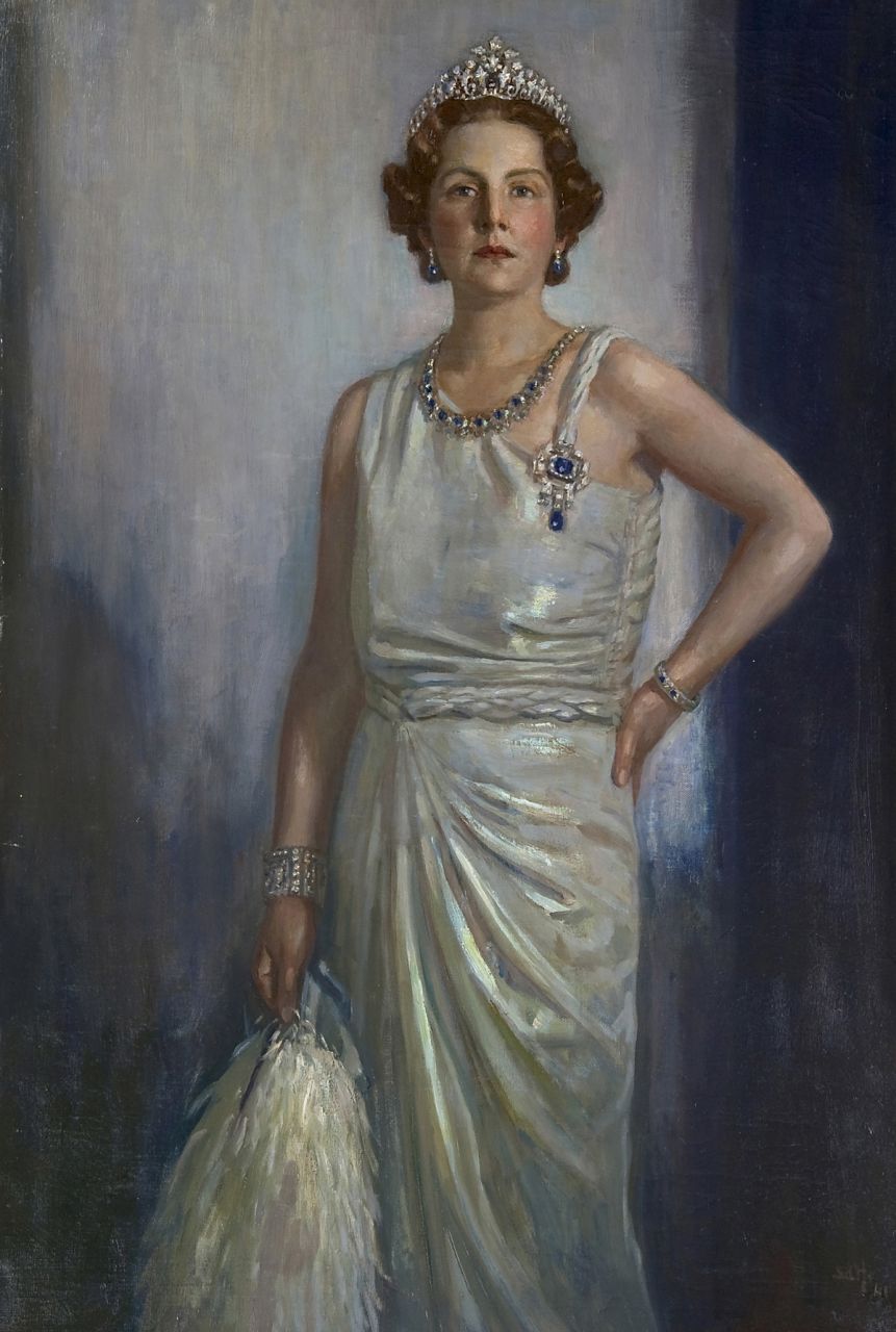Heer S. de | Simon de Heer, Princess Juliana, oil on canvas 104.5 x 70.7 cm, signed r.o. with initials SdH and dated '41