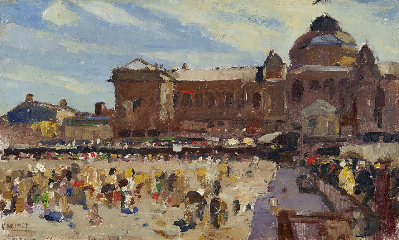 Noltee B.C.  | Bernardus Cornelis 'Cor' Noltee | Paintings offered for sale | A view of the Kurhaus, Scheveningen, oil on canvas laid down on board 28.4 x 47.9 cm, signed l.l.