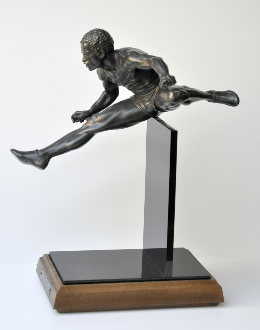 Thomas Schomberg | The Hurdler, bronze and acrylic, 46.1 x 22.0 cm, signed on the left foot, no. 8/18 and dated 1984