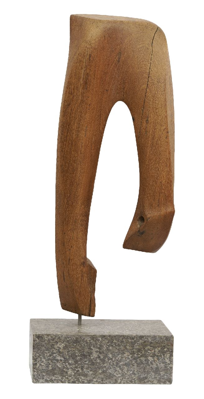 Commandeur W.  | Wilhelmus Nicolaas 'Willem' Commandeur | Sculptures and objects offered for sale | Untitled, wood 60.5, signed with initials on the back and dated 1951