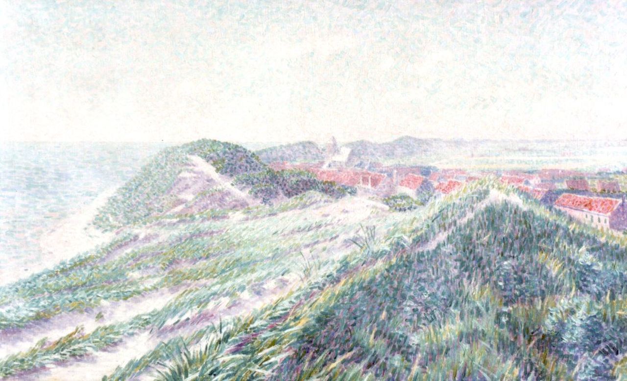 Hart Nibbrig F.  | Ferdinand Hart Nibbrig, A view of Zoutelande, oil on canvas 50.0 x 80.0 cm, signed l.r.