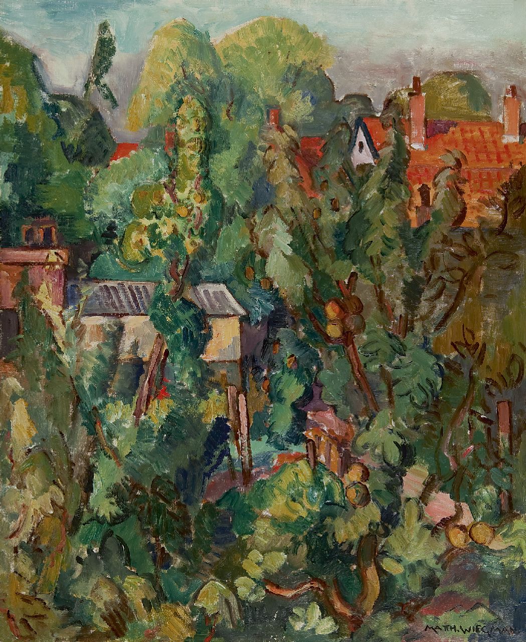 Wiegman M.J.M.  | Mattheus Johannes Marie 'Matthieu' Wiegman, A landscape near Cagnes-sur-Mer, oil on canvas 73.0 x 60.0 cm, signed l.r. and painted ca. 1928