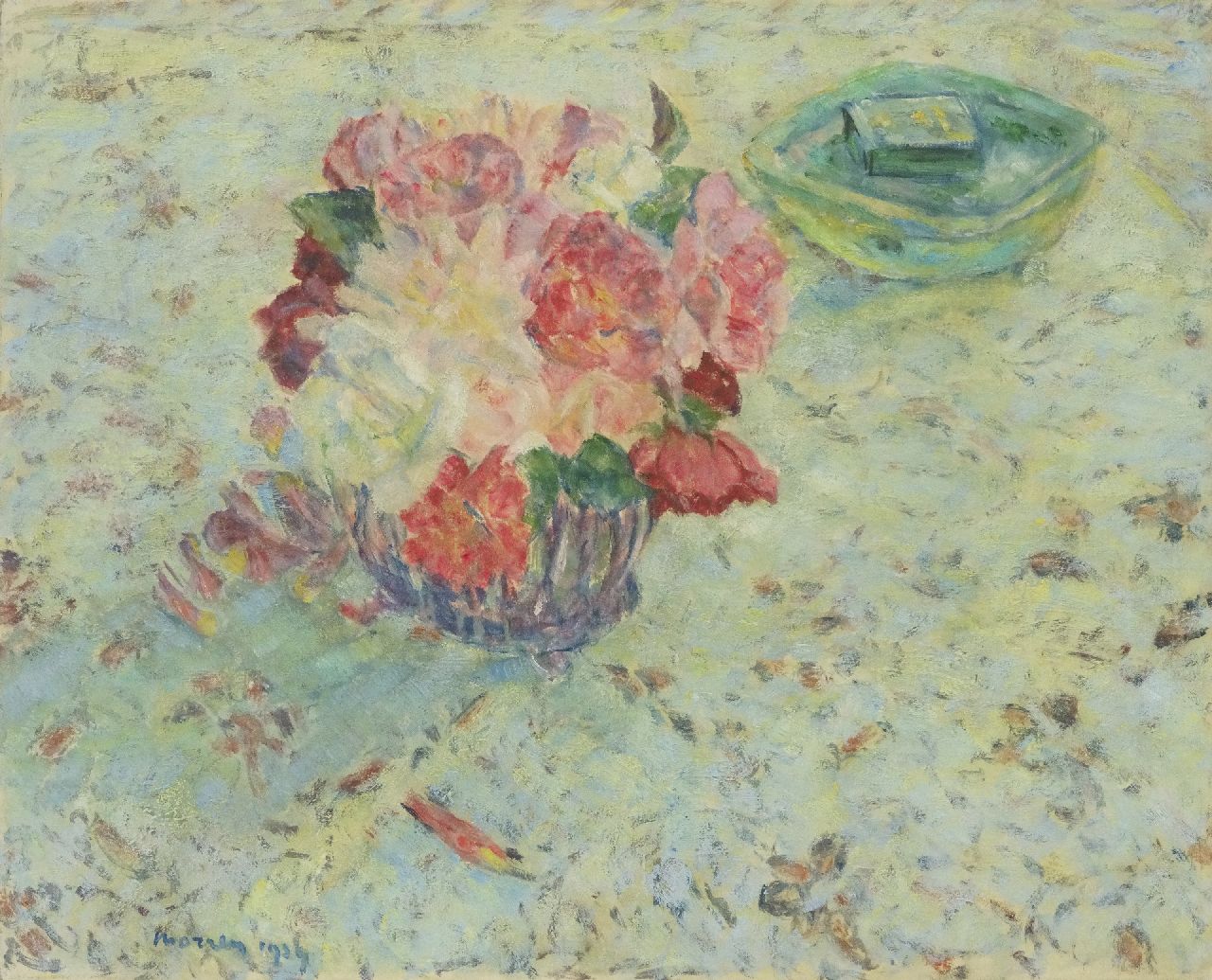 Georges Morren | Roses, oil on canvas, 44.9 x 55.5 cm, signed l.l. and dated 1939, without frame