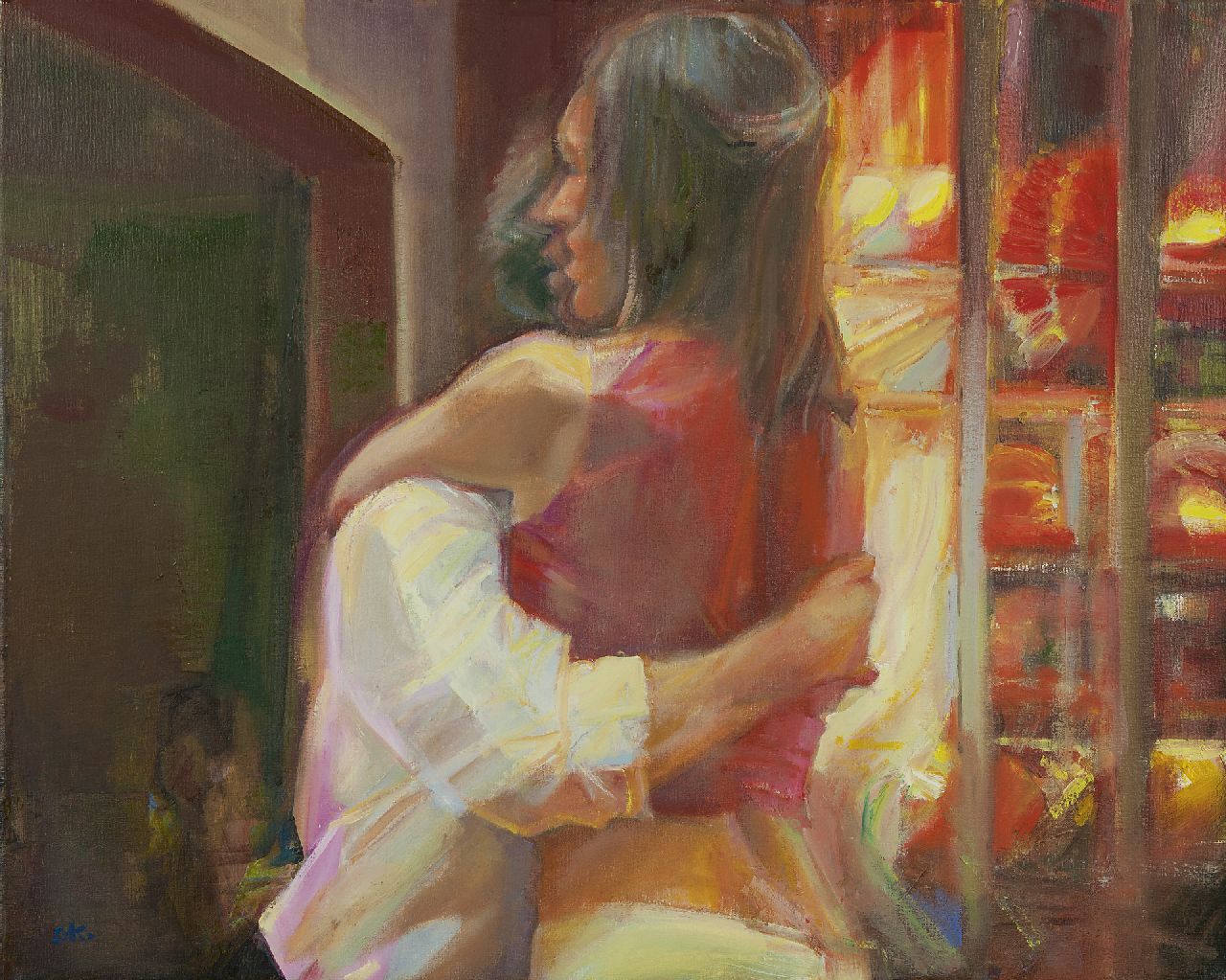 Kaplan D.  | Daniel Kaplan, Passion, oil on canvas 40.0 x 50.0 cm, signed l.l. with initials