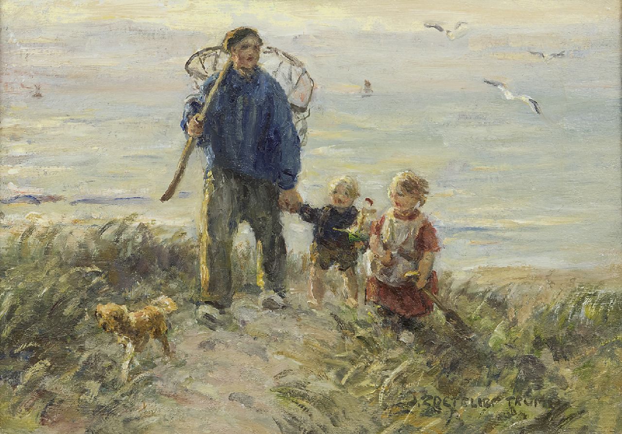 Zoetelief Tromp J.  | Johannes 'Jan' Zoetelief Tromp, Homeward bound, oil on canvas 25.5 x 35.7 cm, signed l.r.
