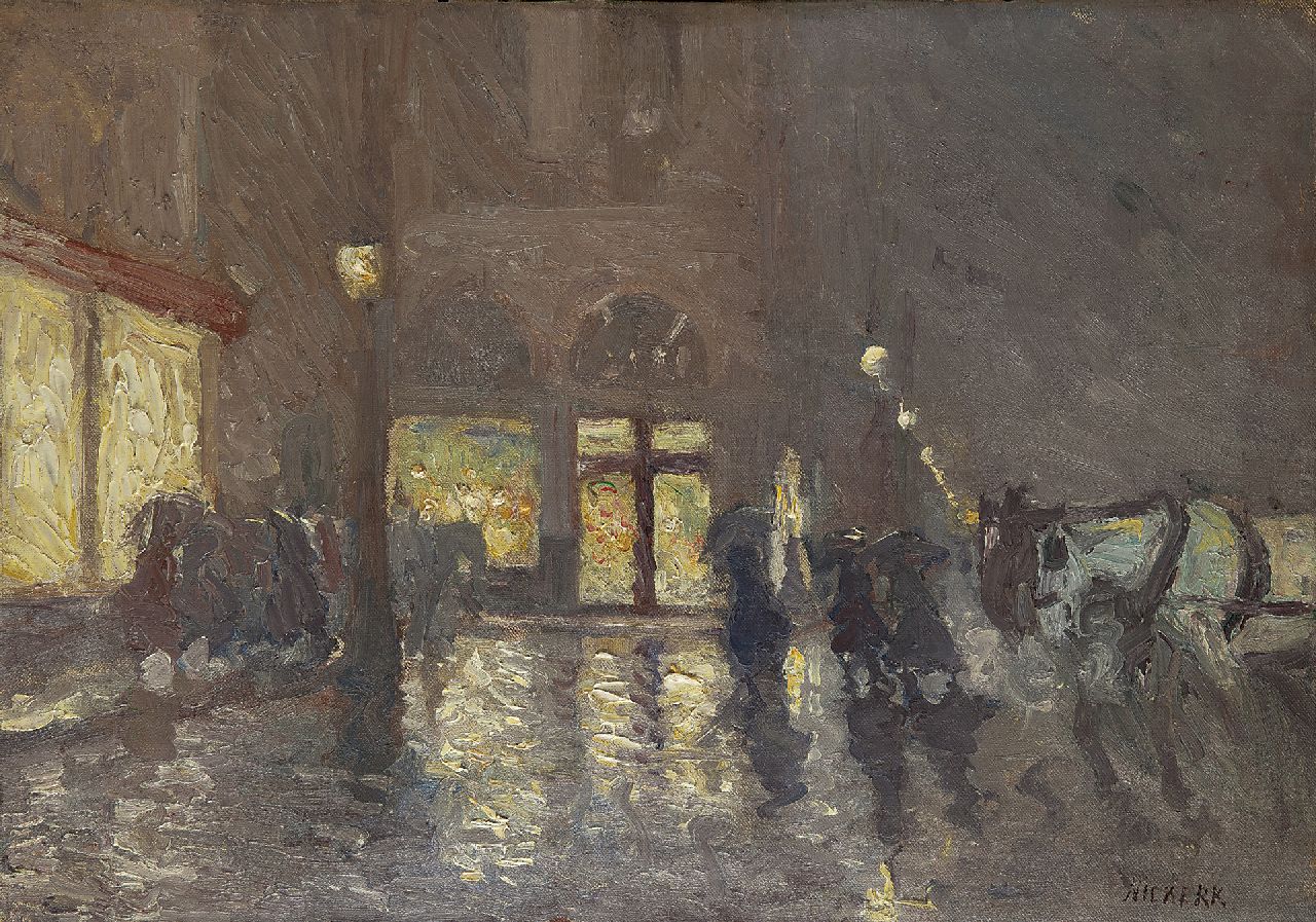 Maurits Niekerk | Evening in Brussels, oil on canvas, 39.2 x 55.4 cm, signed l.r.