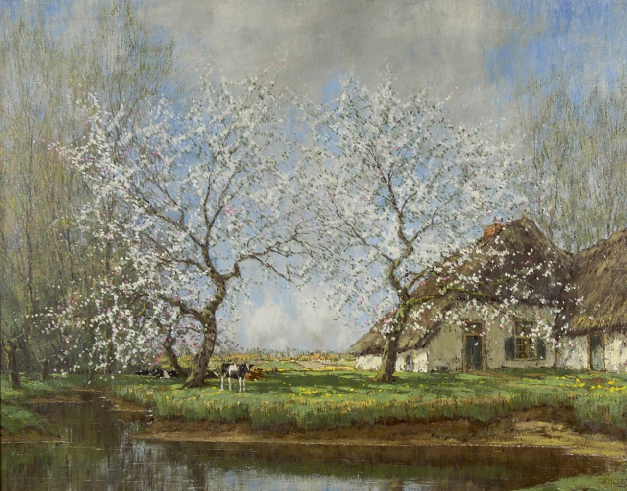 Gorter A.M.  | 'Arnold' Marc Gorter, Spring morning, oil on canvas 62.2 x 79.3 cm, signed l.r.