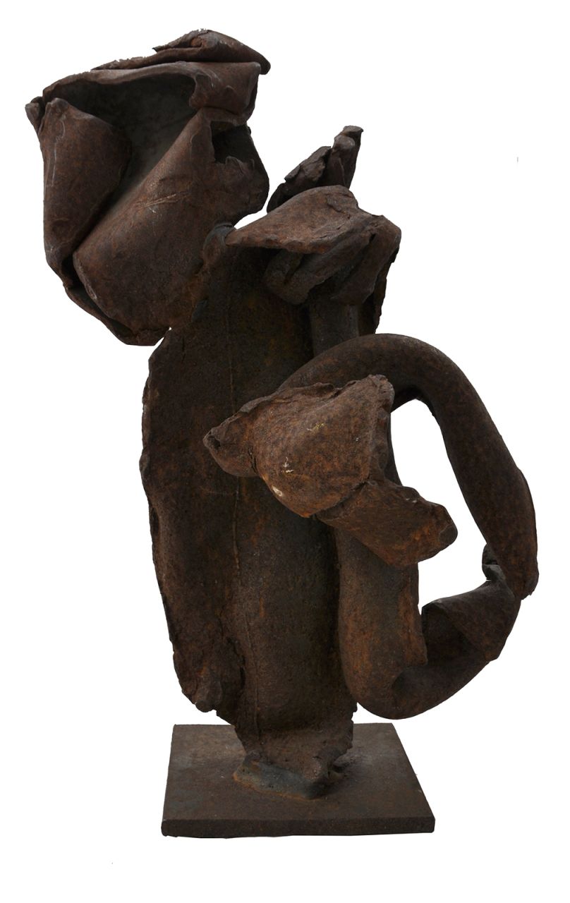 Niermeijer Th.  | Theo Niermeijer | Sculptures and objects offered for sale | Composition, oxidized steel 27.0 x 12.0 cm