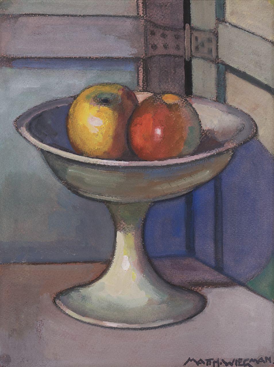 Wiegman M.J.M.  | Mattheus Johannes Marie 'Matthieu' Wiegman, A still life, watercolour on paper 50.8 x 37.9 cm, signed l.r.