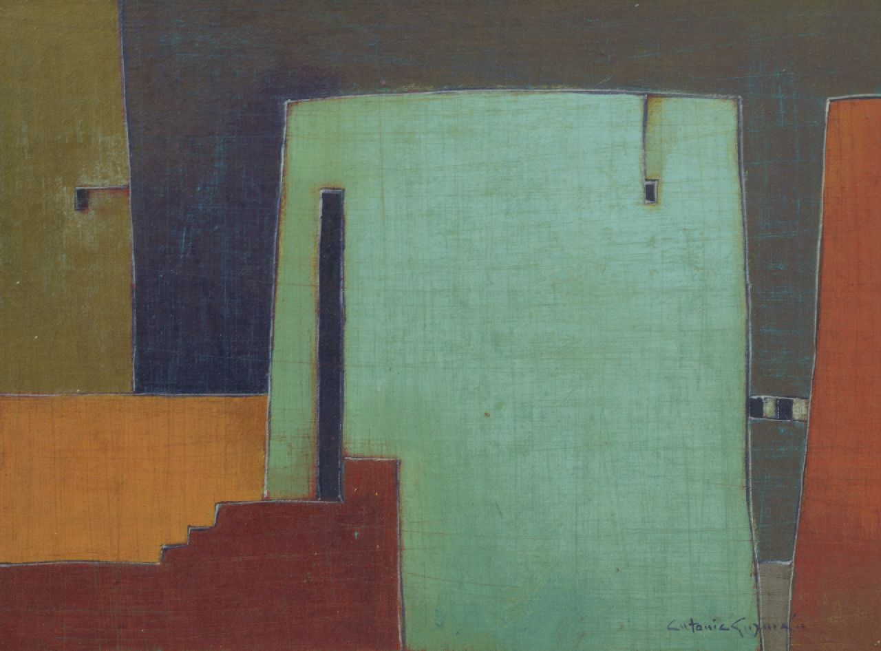 Guzmán A.  | Antonia Guzmán | Paintings offered for sale | Fortaleza, acrylic on canvas on panel 18.2 x 24.4 cm, signed l.r. and painted in 2010
