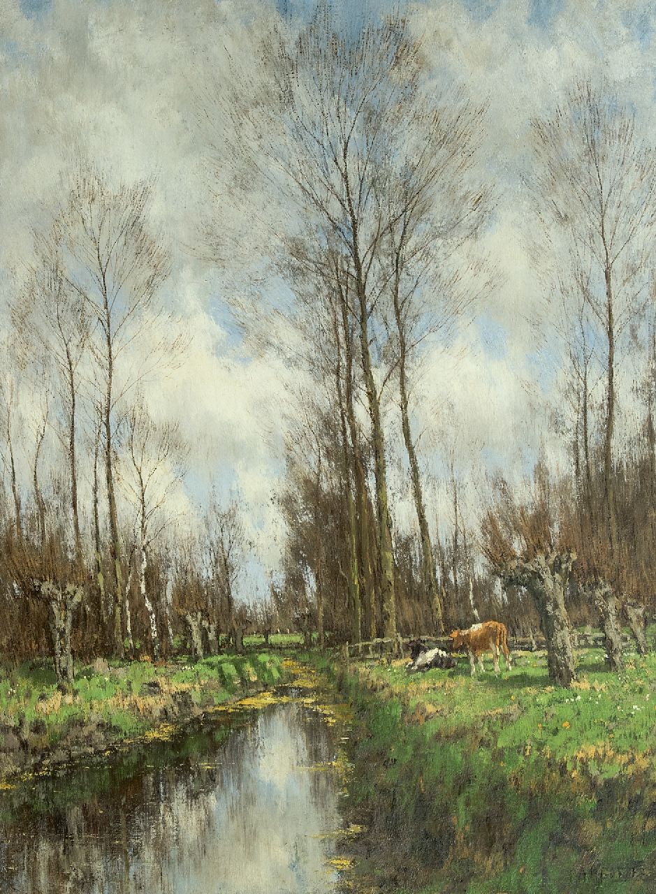 Gorter A.M.  | 'Arnold' Marc Gorter, The Vordense Beek, oil on canvas 101.0 x 75.3 cm, signed l.r.