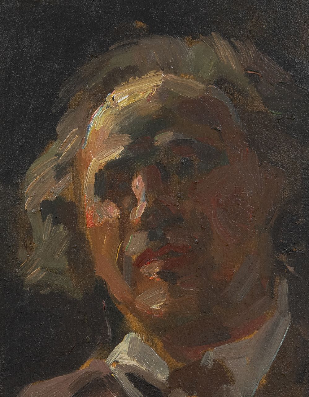 Wit G. de | Gerard de Wit, Portrait of a man, oil on canvas laid down on panel 23.5 x 18.2 cm