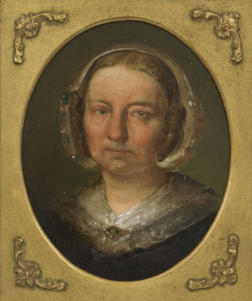 Maris J.H.  | Jacobus Hendricus 'Jacob' Maris, A portrait of the painter's mother, oil on panel 21.4 x 17.1 cm