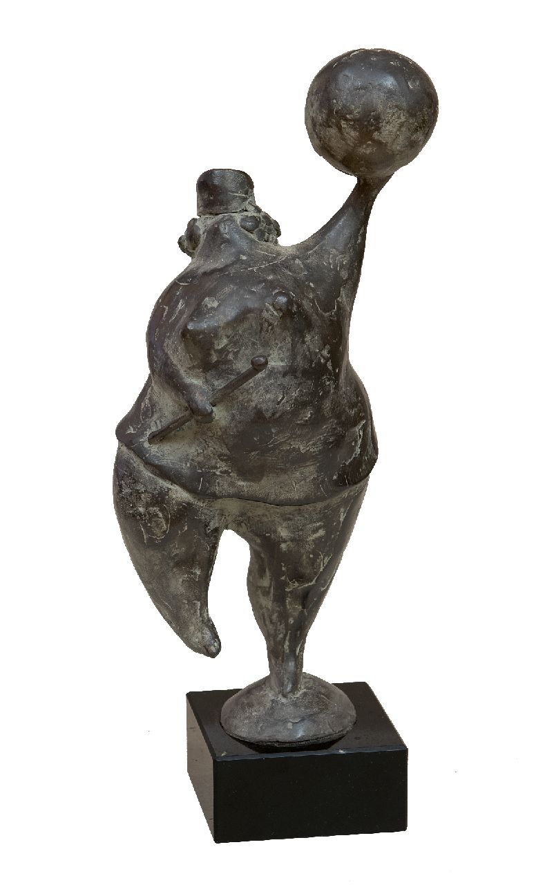Hemert E. van | Evert van Hemert, Majorette, patinated bronze 22.0 x 9.5 cm, signed with monogram on the base and executed in 2006