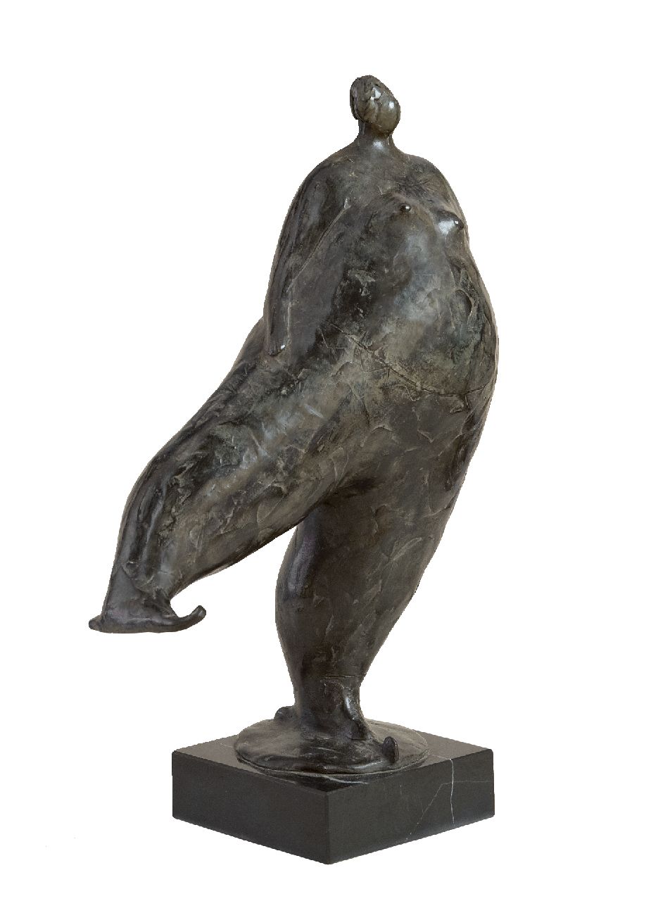 Hemert E. van | Evert van Hemert | Sculptures and objects offered for sale | Sjoukje, patinated bronze 28.0 x 22.0 cm, signed with monogram on the base and executed in 2010