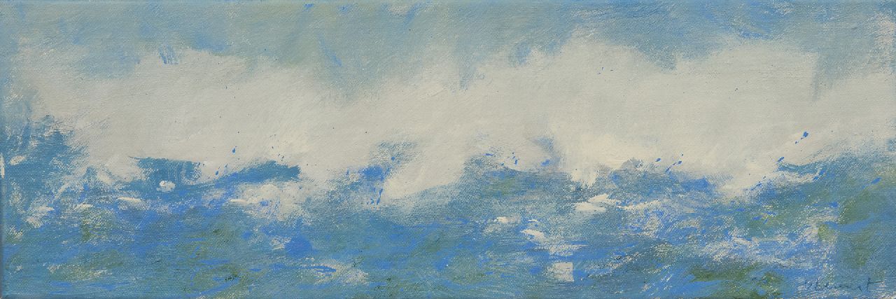 Hemert E. van | Evert van Hemert, Seascape, acrylic on canvas 20.0 x 60.0 cm, signed l.r.