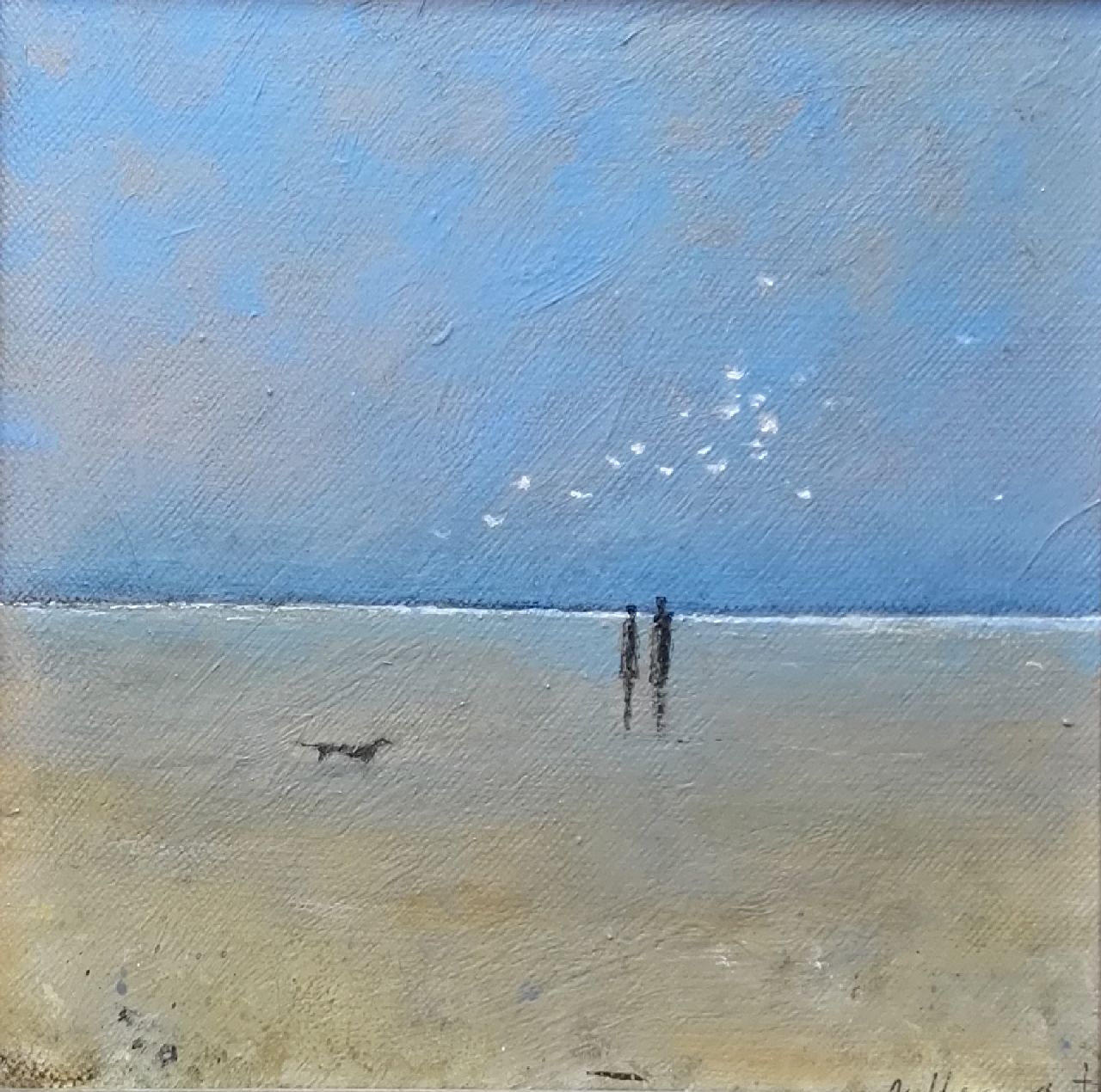 Hemert E. van | Evert van Hemert, Terschelling, acrylic on canvas 20.1 x 20.2 cm, signed l.r. and on the stretcher