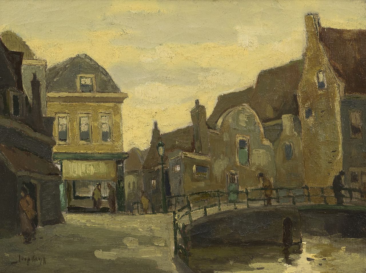 Kropff J.  | Johan 'Joop' Kropff | Paintings offered for sale | A Dutch town, oil on canvas 30.4 x 40.5 cm, signed l.l.