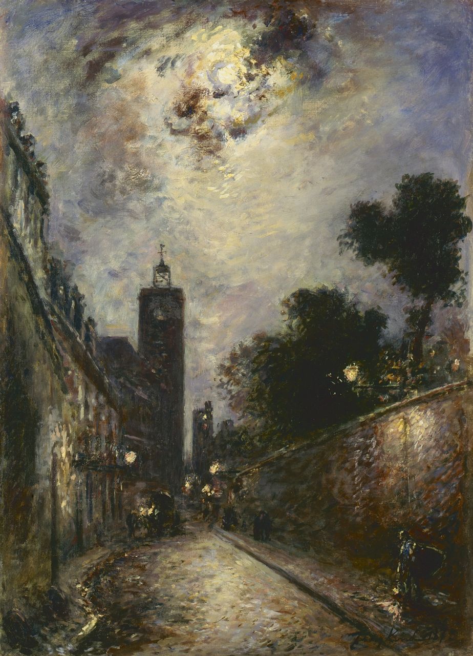 Jongkind J.B.  | Johan Barthold Jongkind, Rue l'Abbé de l'Epée, oil on canvas 45.6 x 34.0 cm, signed l.r. and dated 1873