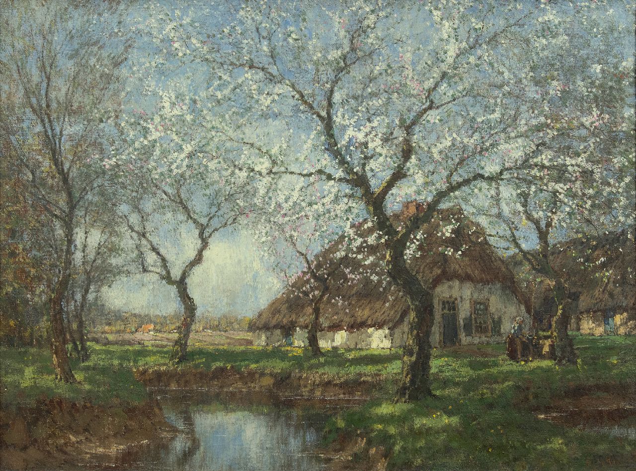 Gorter A.M.  | 'Arnold' Marc Gorter, Spring blossoms, oil on canvas 57.2 x 76.2 cm, signed l.r.