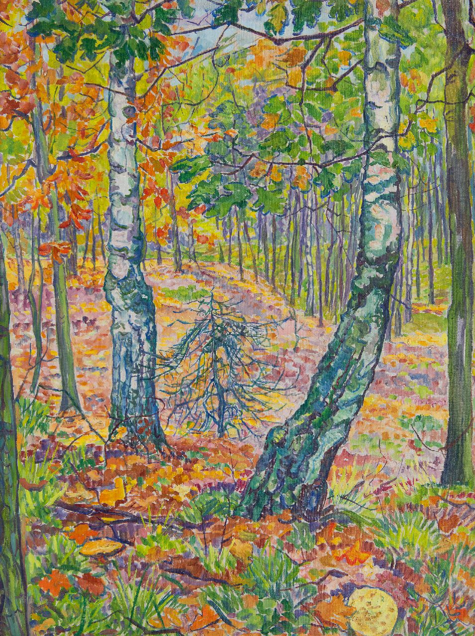 Pijpers E.E.  | 'Edith' Elizabeth Pijpers, Autumn forest, oil on canvas 60.2 x 45.3 cm