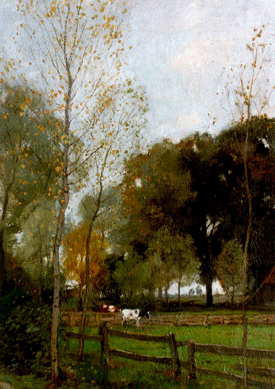Gorter A.M.  | 'Arnold' Marc Gorter, Boerenlandschap, oil on canvas 62.3 x 43.3 cm, gesigneerd rechtsonder