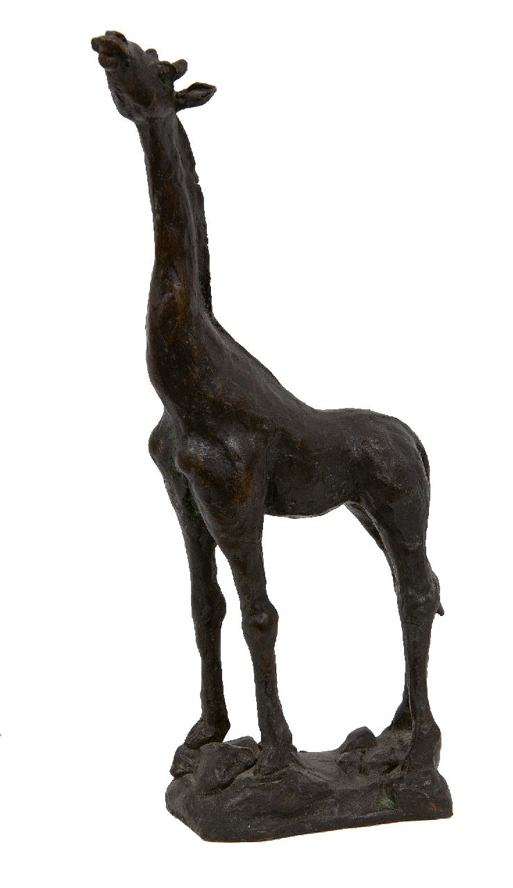 Han van Kasteel | Giraffe, bronze, 25.0 x 14.5 cm, signed with initials on the base