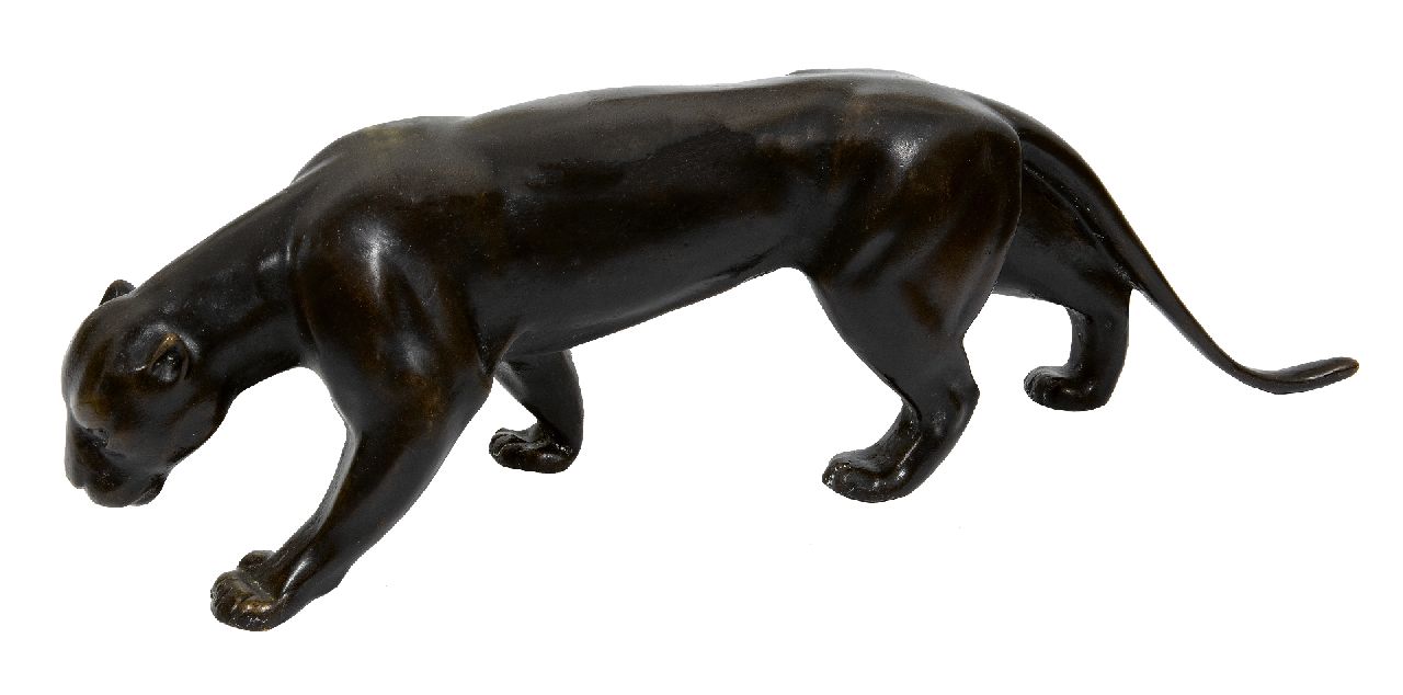 Onbekend   | Onbekend, Creeping panther, bronze 20.0 x 70.0 cm