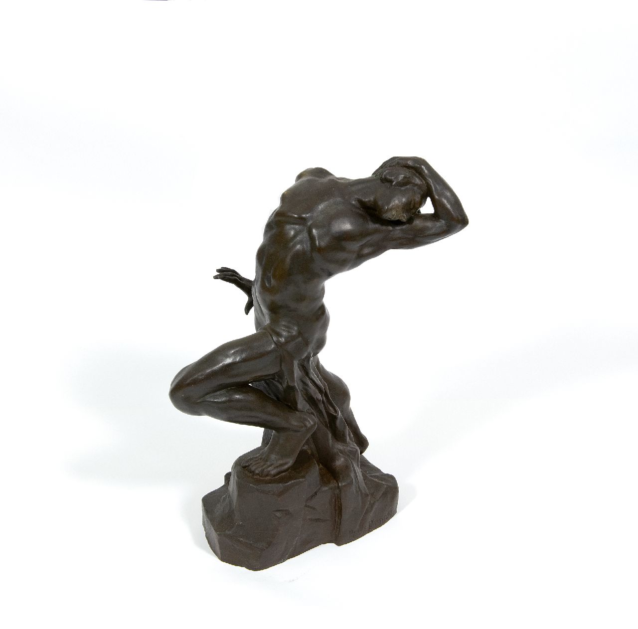 Bisman P.  | Paule Bisman | Sculptures and objects offered for sale | Exalted, bronze 38.5 cm, signed on the base