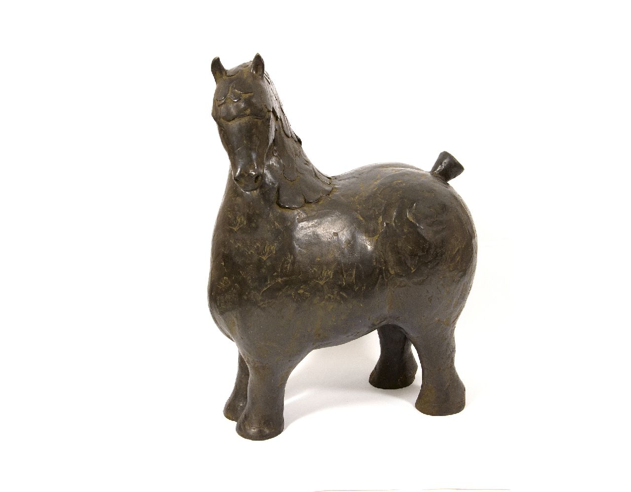 Hemert E. van | Evert van Hemert, Jeltsje, bronze 60.0 cm, signed on the tail and made in 2009