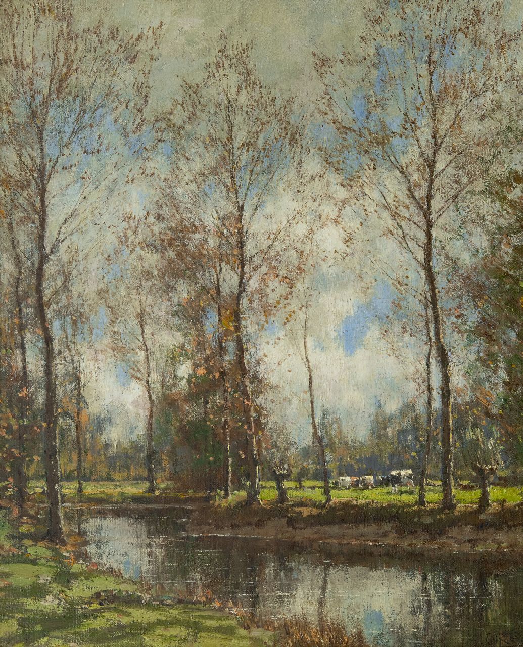 Gorter A.M.  | 'Arnold' Marc Gorter, The Vordense beek, oil on canvas 55.9 x 45.7 cm, signed l.r.