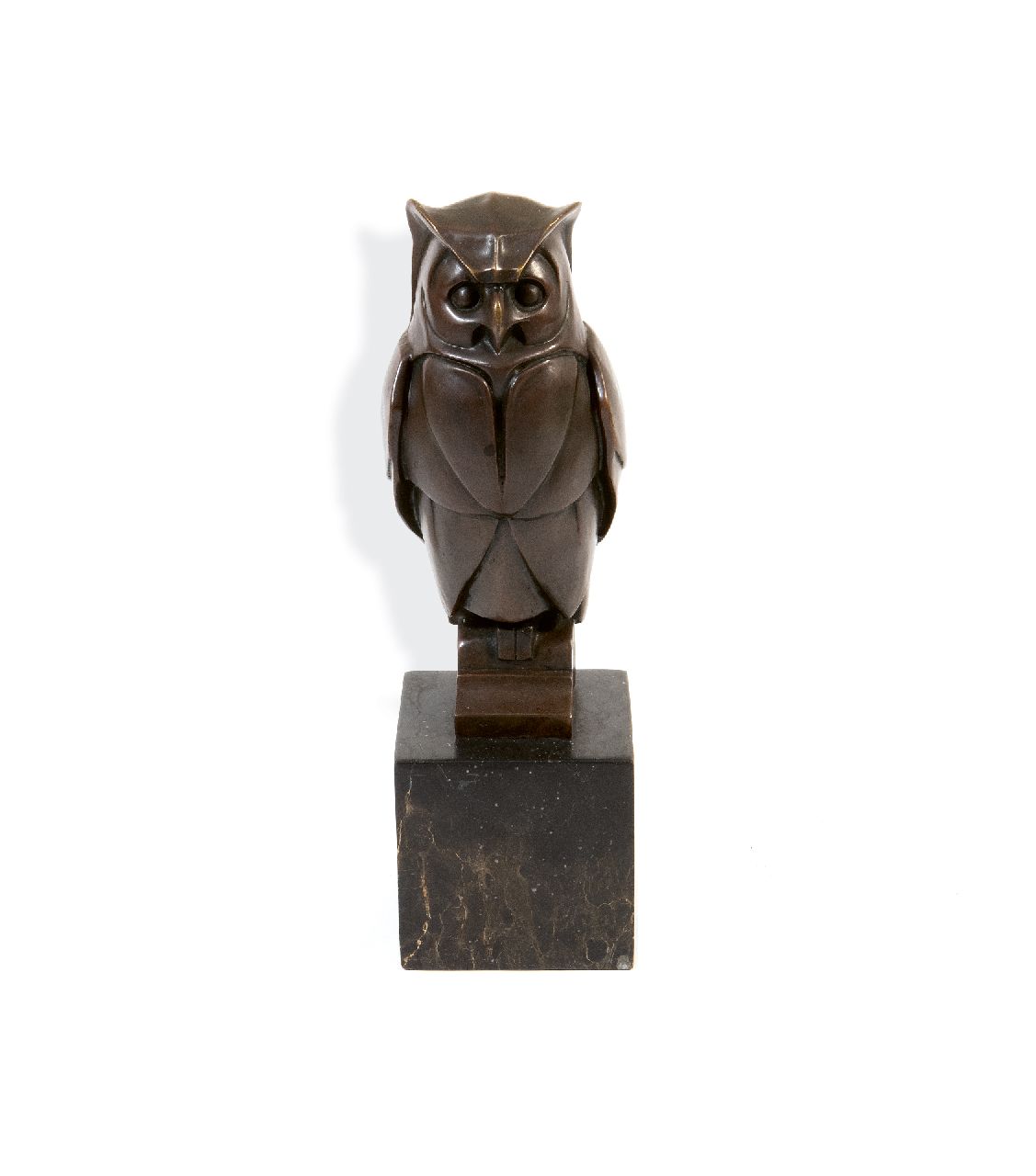 Franse School   | Franse School | Sculptures and objects offered for sale | Owl, bronze 33.0 cm