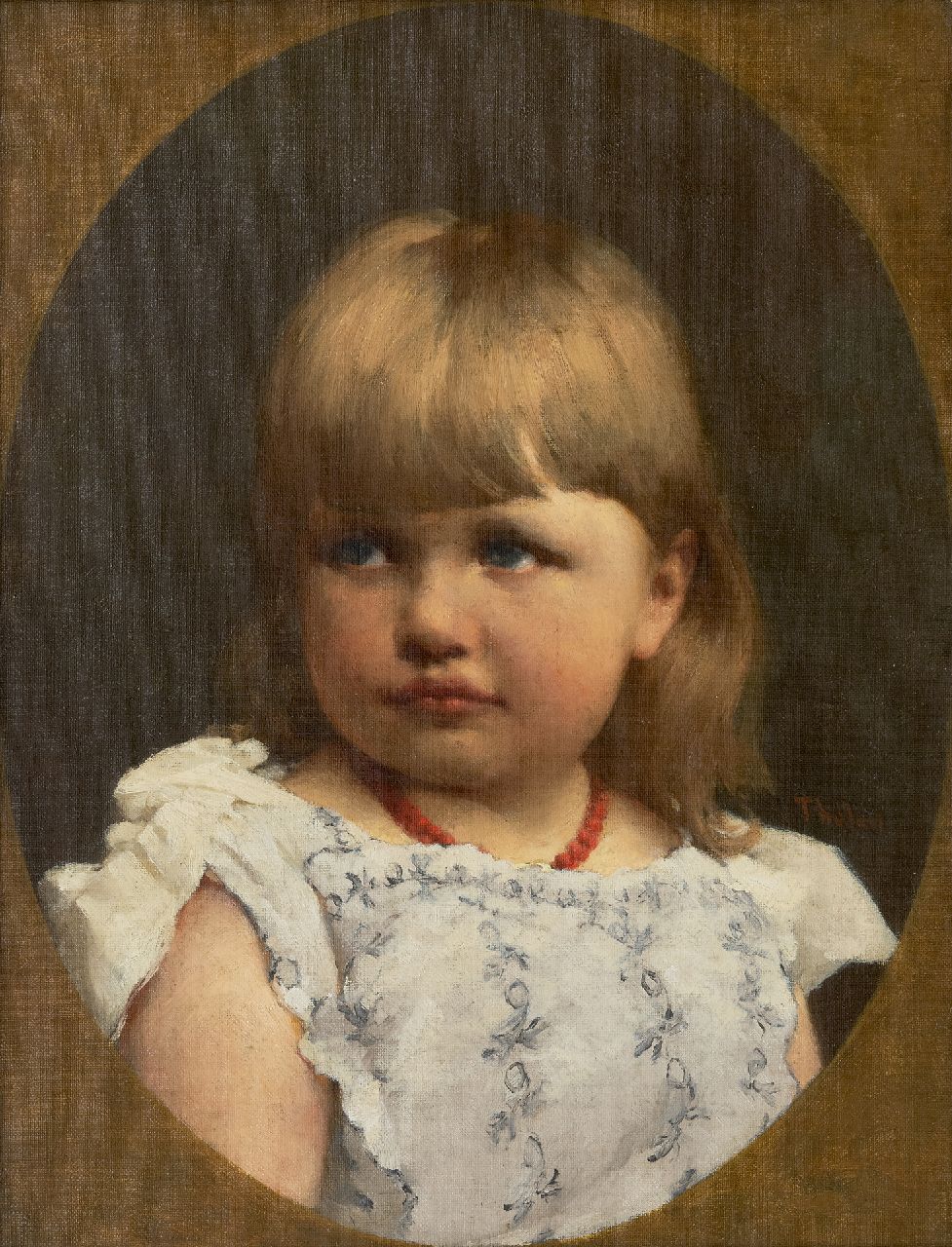 Tholen W.B.  | Willem Bastiaan Tholen | Paintings offered for sale | Portrait of a child, oil on canvas 44.3 x 34.2 cm, signed c.r.