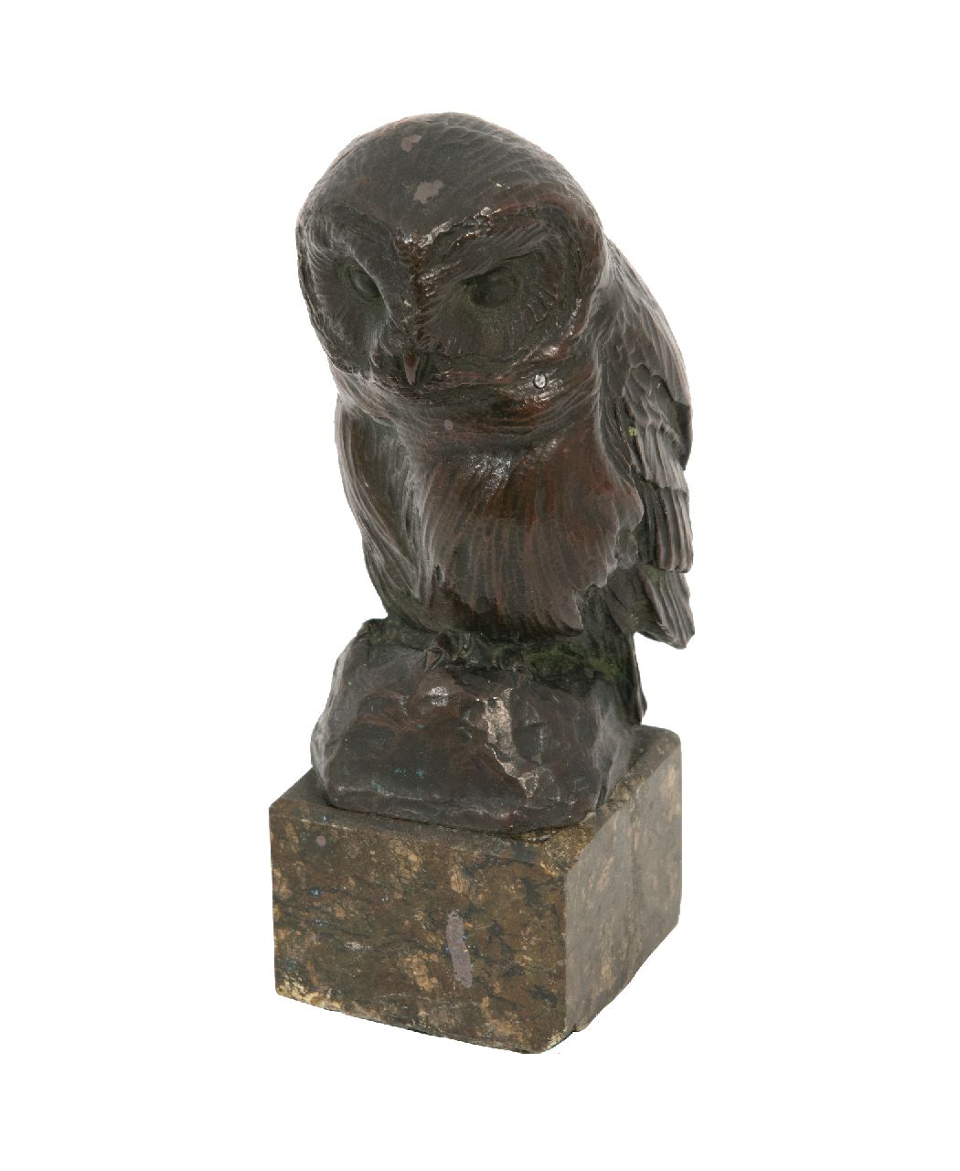Pallenberg J.F.  | Josef Franz Pallenberg | Sculptures and objects offered for sale | Little owl, bronze 10.0 x 6.0 cm