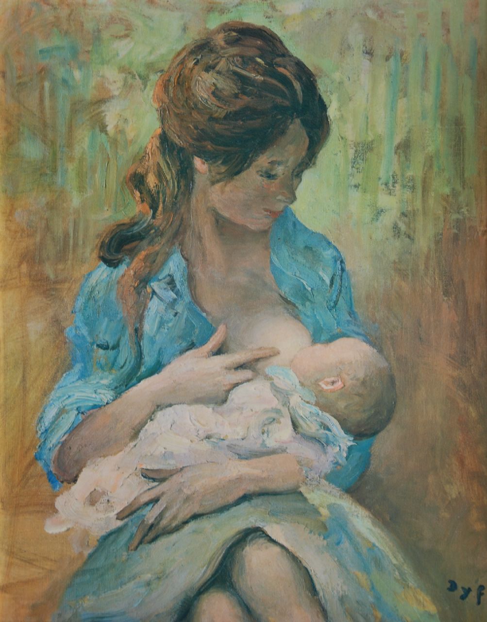 Dyf M.  | Marcel Dyf | Paintings offered for sale | Mother and child, oil on canvas 65.0 x 51.5 cm, signed l.r.