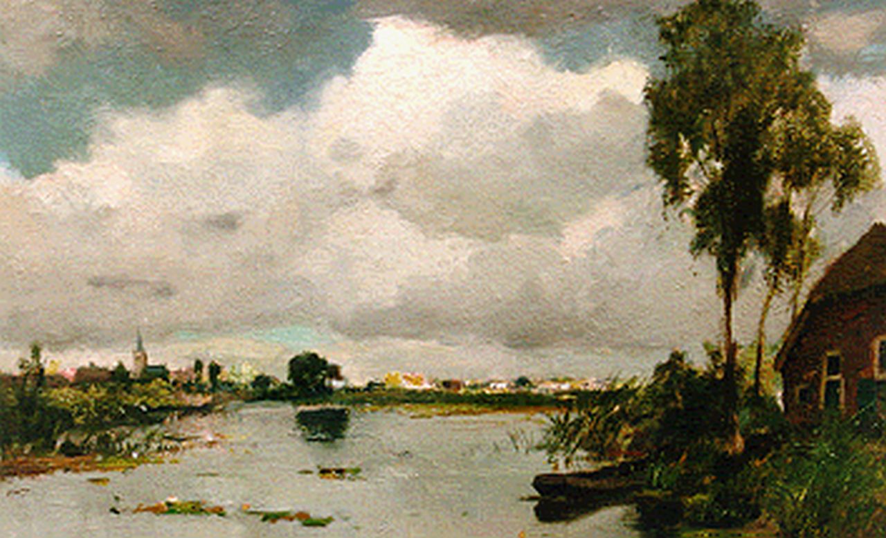 Schagen G.F. van | Gerbrand Frederik van Schagen, A view of Loosdrecht, oil on canvas 46.0 x 60.2 cm, signed l.l.