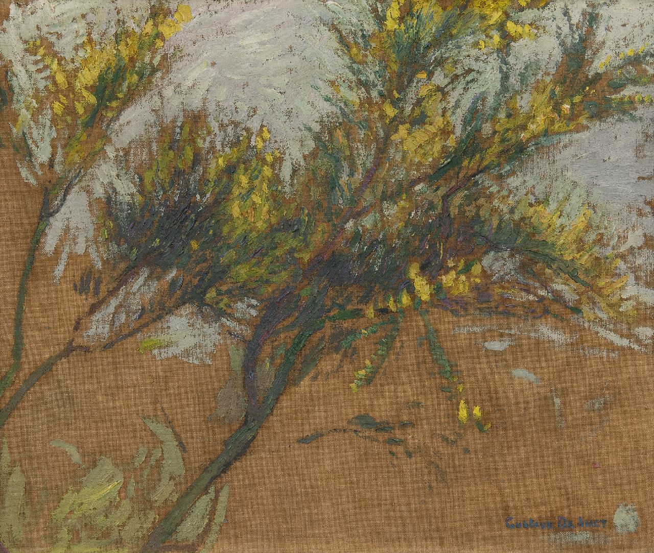 Smet G. de | Gustave de Smet | Paintings offered for sale | Tree study, oil on canvas 33.2 x 40.0 cm, signed l.r.