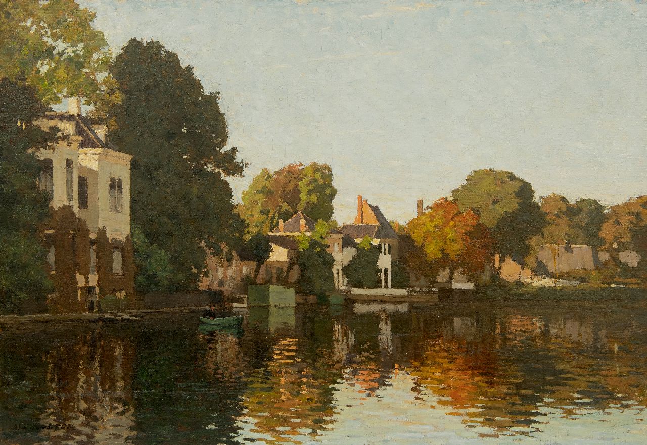 Koster A.L.  | Anton Louis 'Anton L.' Koster | Paintings offered for sale | The Zuider Buiten Spaarne, Haarlem, oil on canvas 63.4 x 92.0 cm, signed l.l.