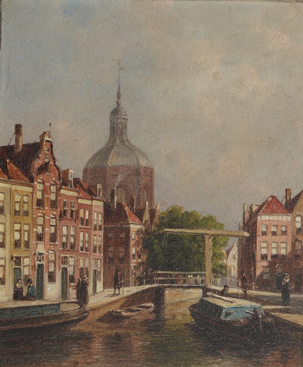 Vertin P.G.  | Petrus Gerardus Vertin, -, oil on panel 20.0 x 23.5 cm, dated 1834