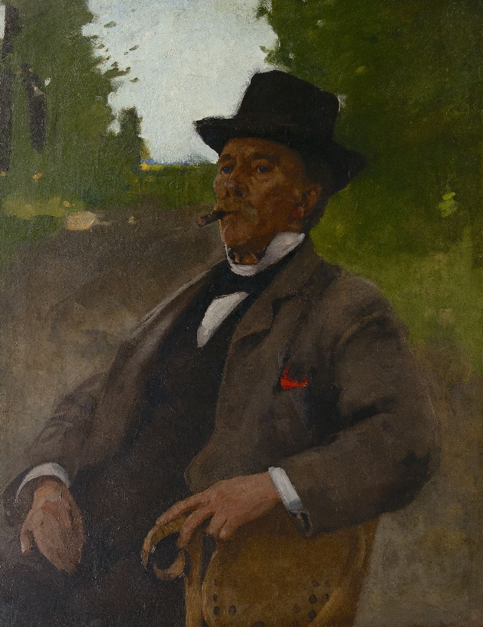 Witsen W.A.  | 'Willem' Arnold Witsen | Paintings offered for sale | Portrait of Jonas Witsen, the painter's father, oil on canvas 100.2 x 78.6 cm, painted ca. 1890