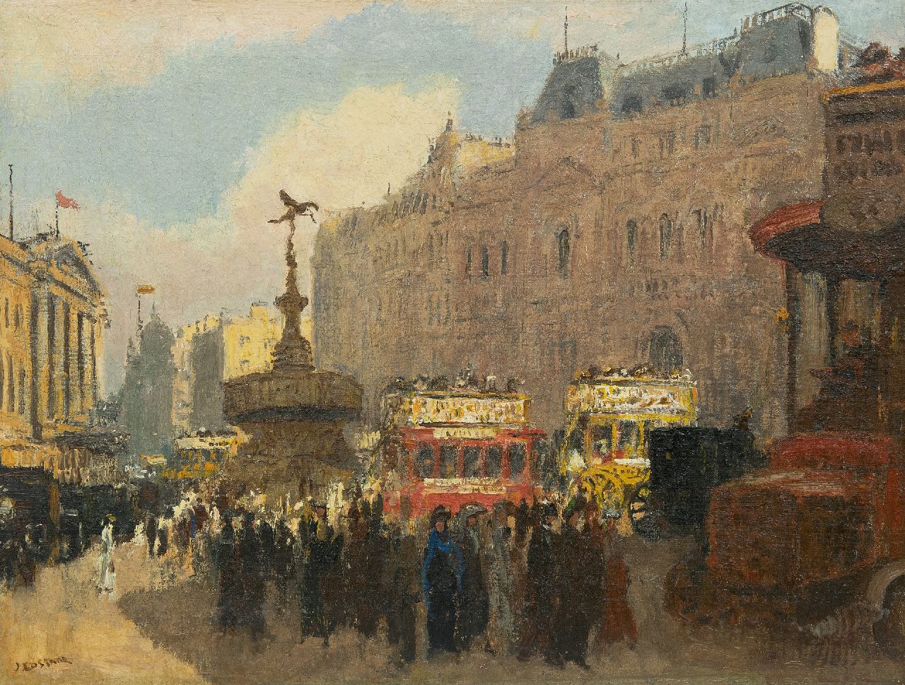 Cossaar J.C.W.  | Jacobus Cornelis Wyand 'Ko' Cossaar | Paintings offered for sale | Picadilly Circus, London, oil on canvas 46.5 x 61.2 cm, signed l.l. and painted ca. 1901-1909