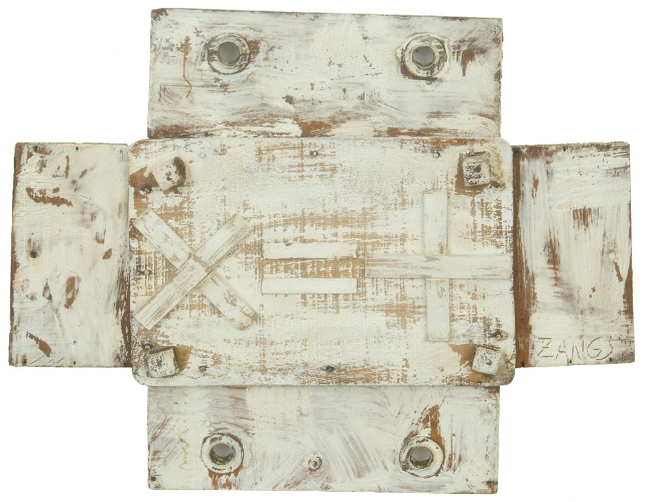 Zangs H.  | Herbert Zangs |  offered for sale | Without title, mixed techniques 32.0 x 41.0 cm, signed l.r.