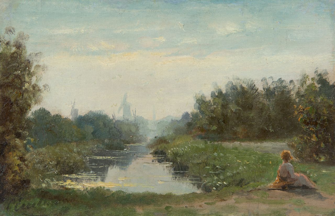 Eerelman O.  | Otto Eerelman, Summer light, oil on canvas laid down on board 15.9 x 23.4 cm, signed l.l.