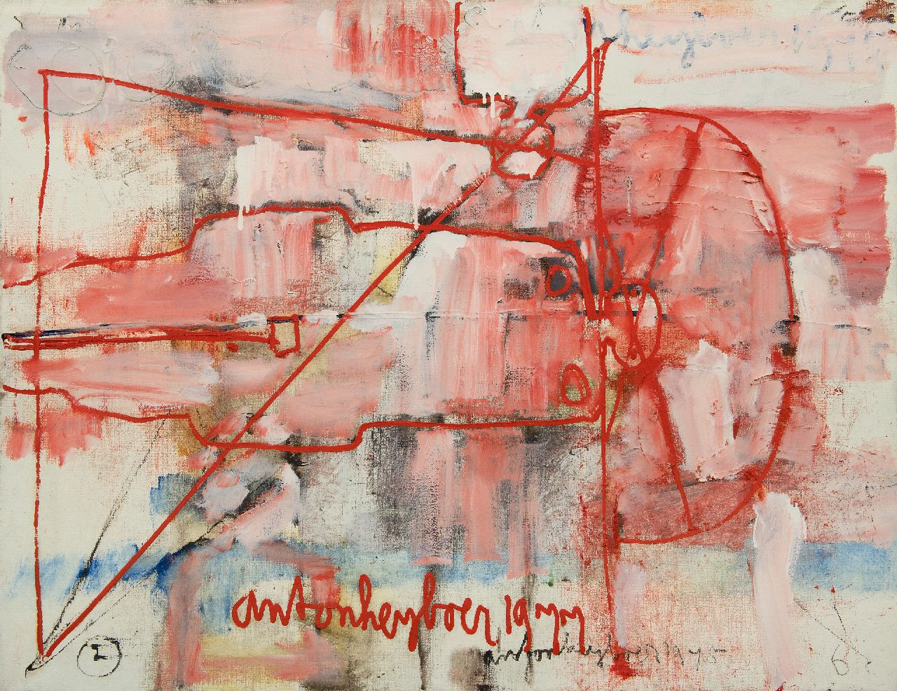 Heyboer A.  | Anton Heyboer | Paintings offered for sale | Untitled, oil on canvas 100.0 x 130.2 cm, signed l.c. (twice) and u.r. and dated 1975 and 1977