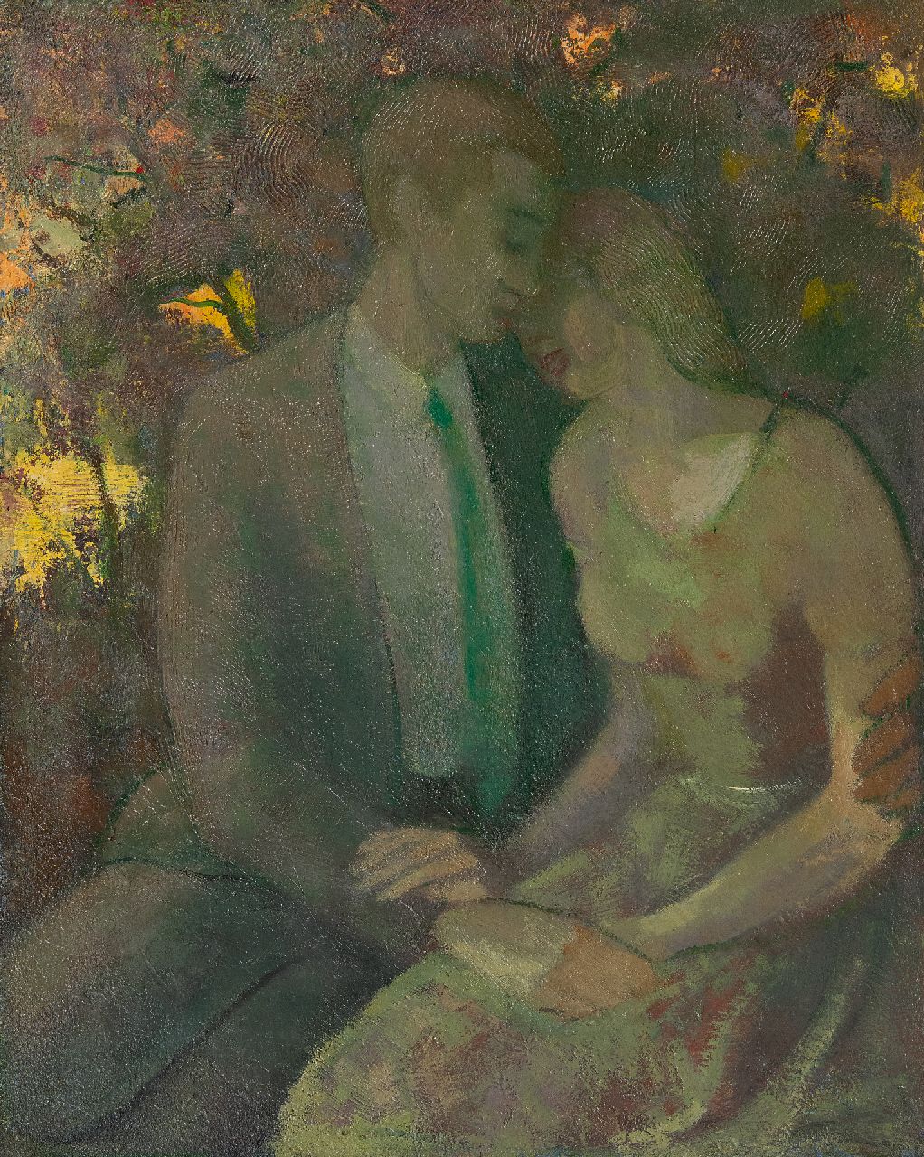 Isaäc Naarden | Love couple, oil on panel, 49.8 x 40.0 cm