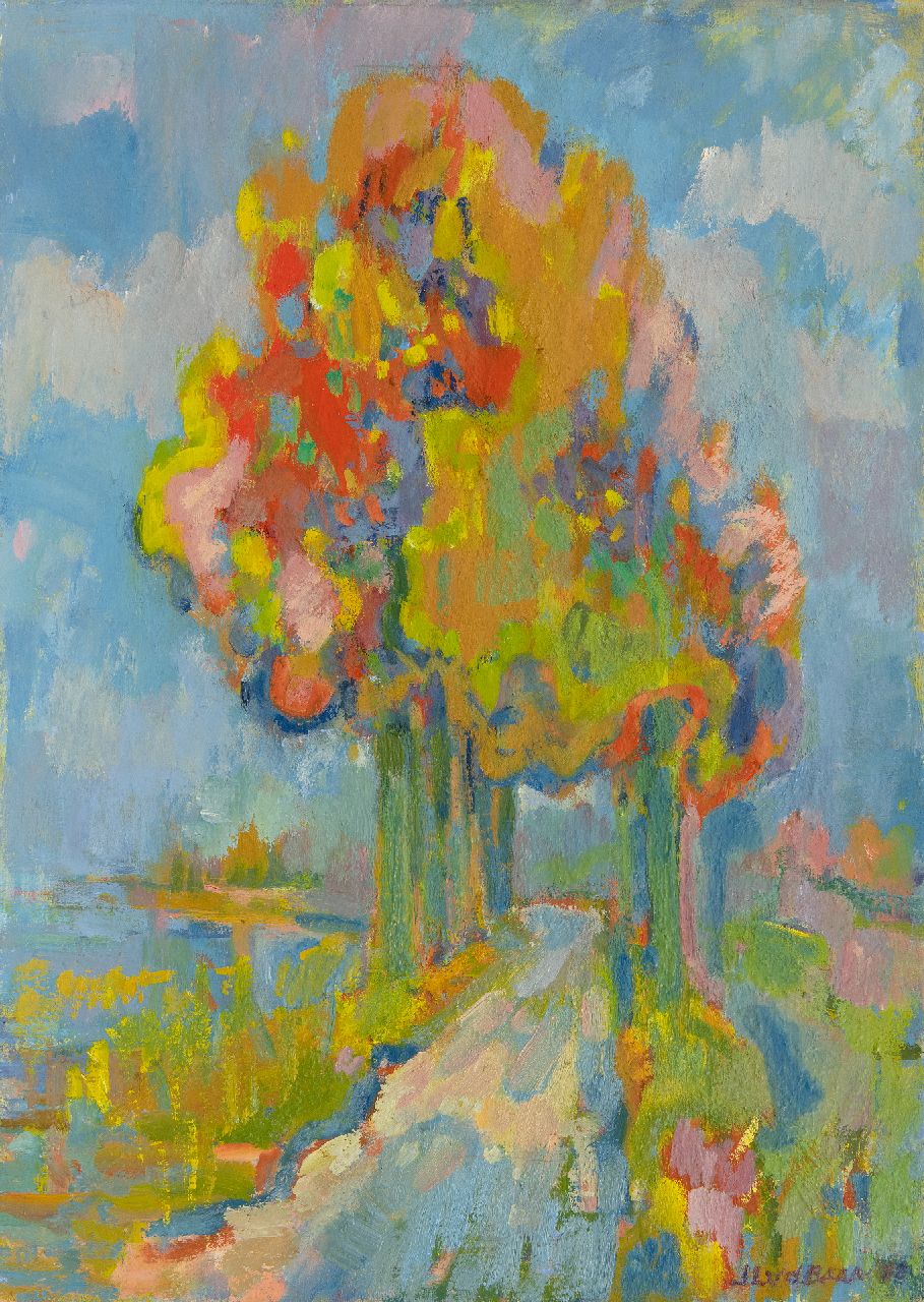 Baan J.L. van der | 'Jan' Lucas van der Baan, Near Dokkum, oil on canvas 70.3 x 50.2 cm, signed l.r. and dated '86