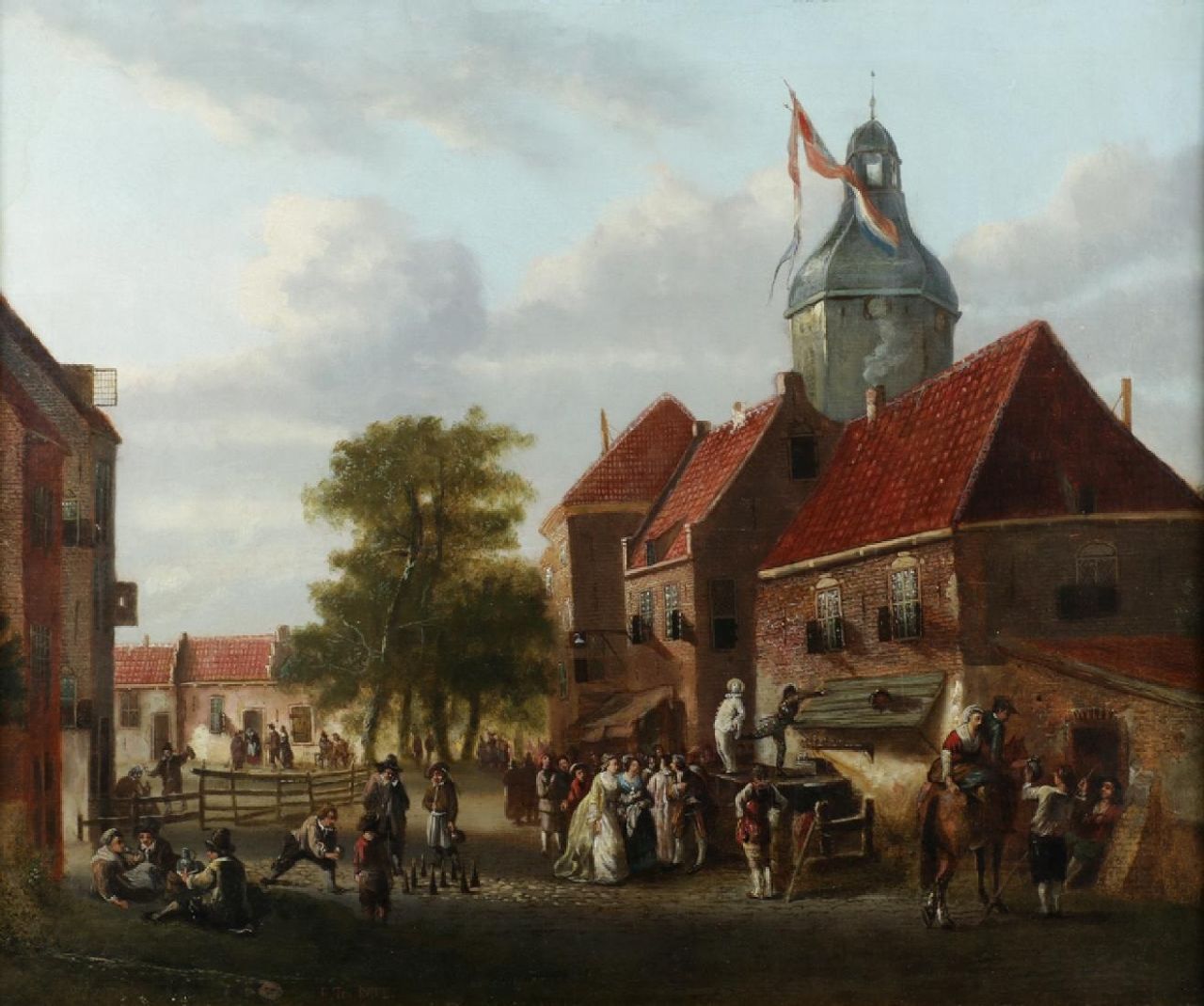 Kate H.F.C. ten | 'Herman' Frederik Carel ten Kate, -, oil on canvas 56.5 x 67.5 cm