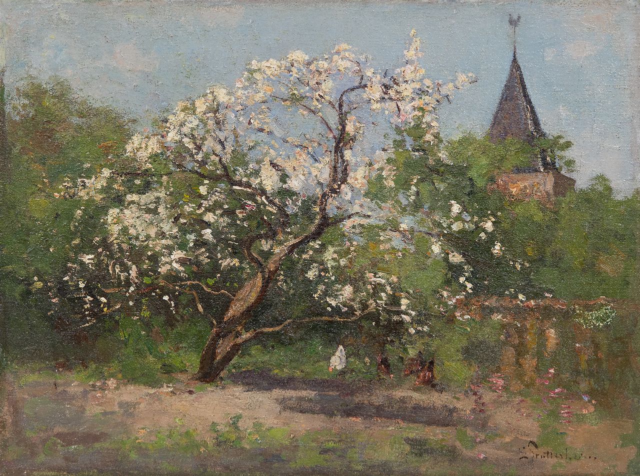 Stutterheim L.P.  | Lodewijk Philippus 'Louis' Stutterheim | Paintings offered for sale | Flowering Magnolia, oil on canvas 30.5 x 40.3 cm, signed l.r.