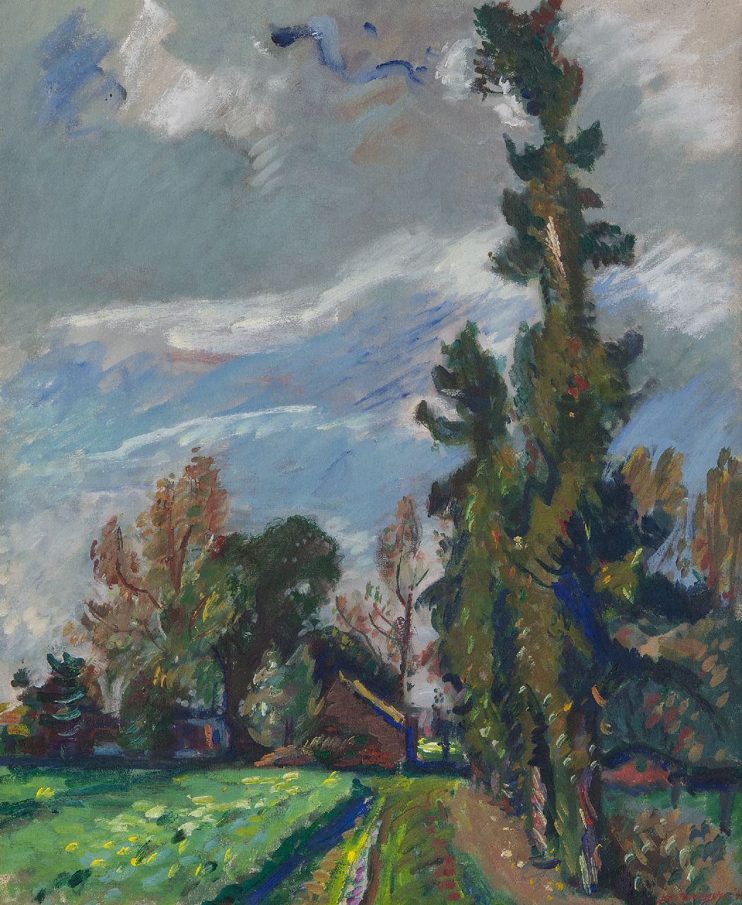 Wiegers J.  | Jan Wiegers | Paintings offered for sale | Landscape Veluwe, oil on canvas 61.4 x 50.5 cm, signed l.r. and dated '41